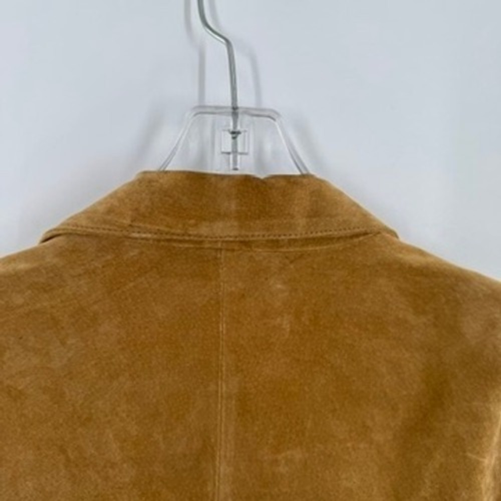 Vintage BGSD Mens Sz XLT Genuine Leather Suede Blazer Jacket Sport Coat‎ Tan - Picture 14 of 14